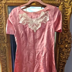 Handmade satin floral dress Lolita Vibes